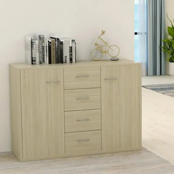 Promocja Szafka, kolor dąb sonoma, 88 x 30 x 65 cm, płyta wiórowa Lumarko! - Hurtownia wielobranżowa Lumarko